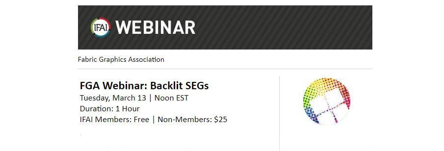 Join us for the IFAI FGA Webinar: Backlit SEGs