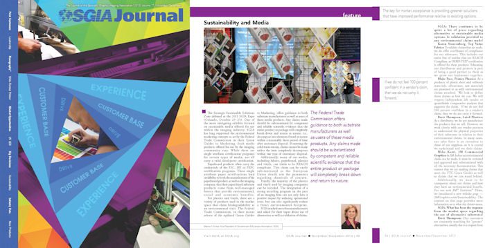 SGIA Journal Features Sustainability and Media