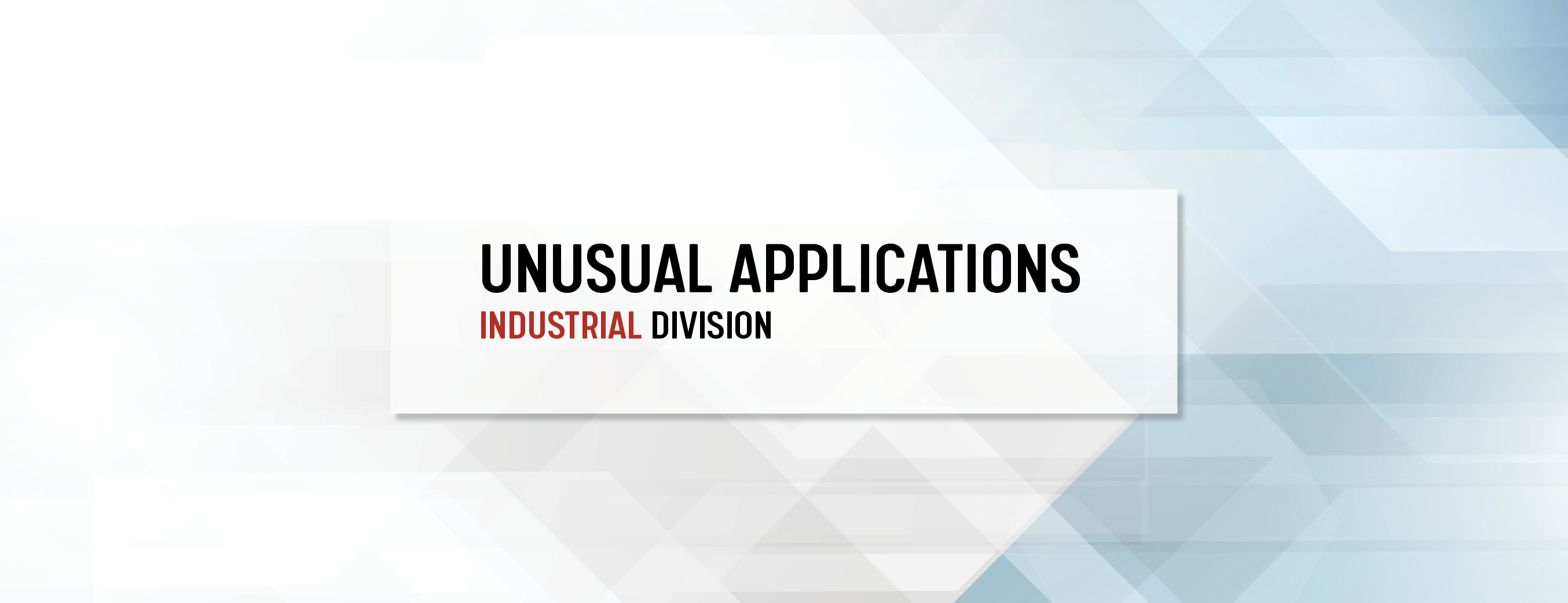  UNUSUAL APPLICATIONS IND