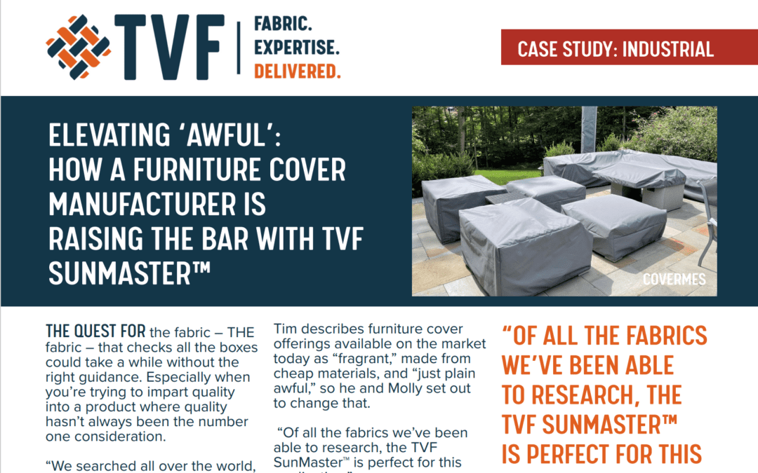 CoverMes Discovers TVF SunMaster® Fabric