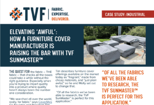 CoverMes Discovers TVF SunMaster® Fabric
