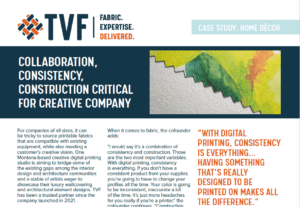 TVF Collaboration with Custom Print Studio