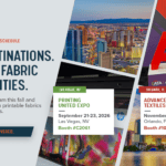 See You at PRINTING United Expo and Advanced Textiles Expo 2026 Website Blog Graphic Fall Trade Show Schedule